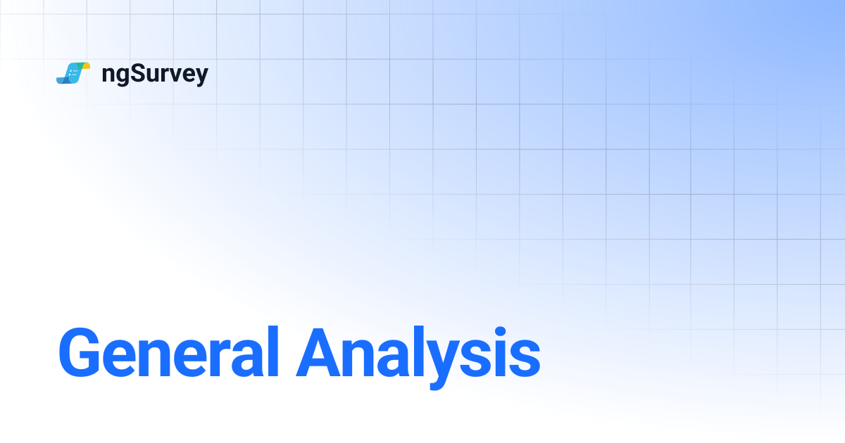 General Analysis | ngSurvey